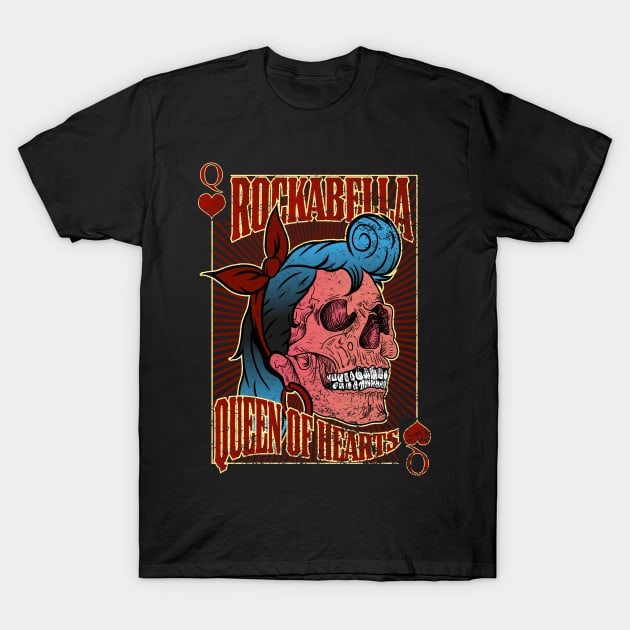 Rockabella Queen of Hearts T-Shirt by RockabillyM